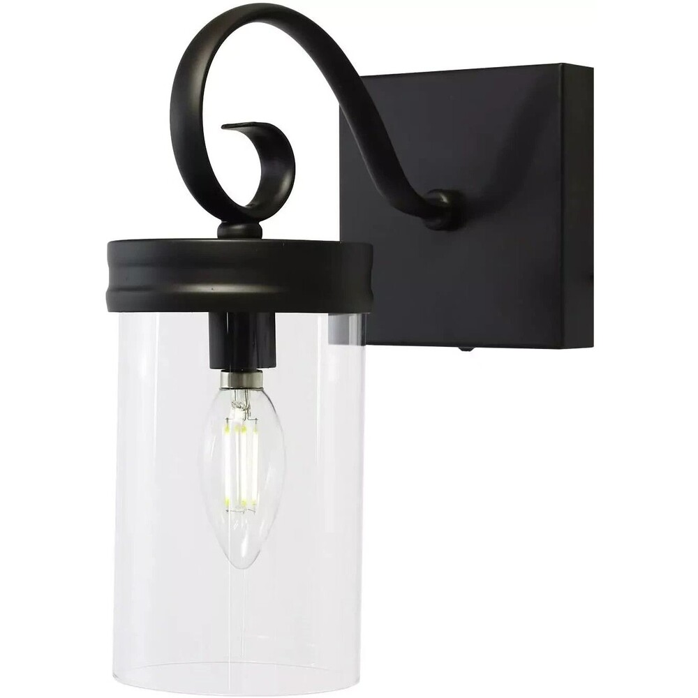 Wall Sconce Bathroom Lighting Fixtures, Over Mirror Black Rustic Vanity Light